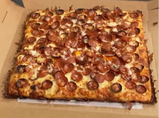 Square Pepperoni Pizza