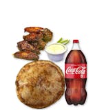 12 Wings & Large Pizza & 2-Liter Soda & Garlic Bread