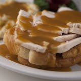 Hot Roast Turkey Sandwich with Gravy