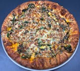 Breakfast Spinach & Mushroom Pizza