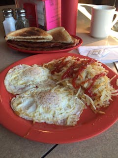 Two Eggs with Toast Breakfast