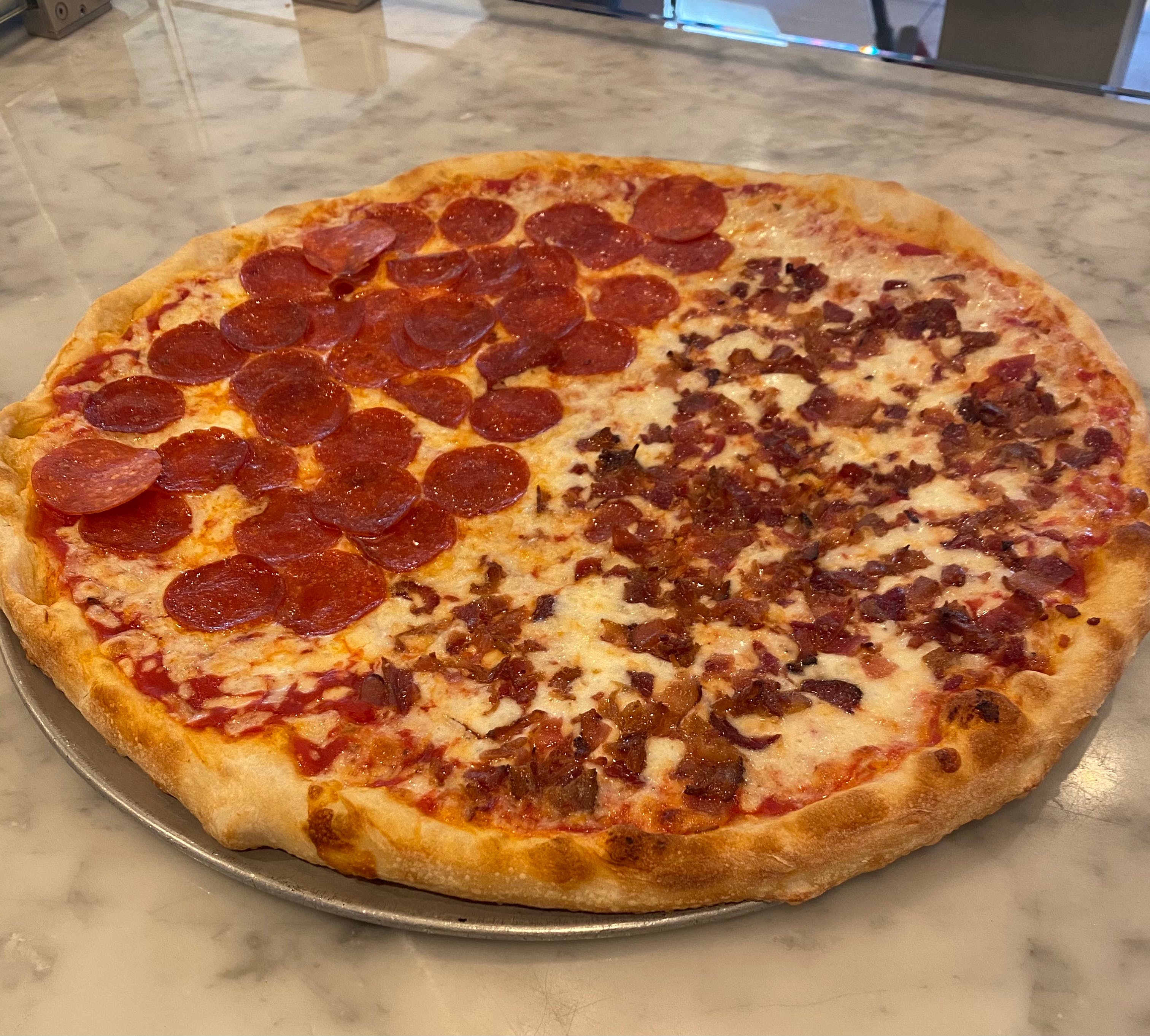 Order One Topping Pizza - Small 12" food online from Italian Corner Deli By Massimo store, Trumbull on bringmethat.com