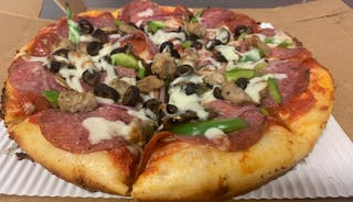 Rigo's Combo Garlic Butter Pan Pizza