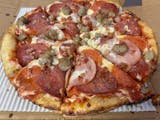 Manly Meat Lovers Garlic Butter Pan Pizza