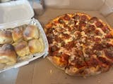 Large Three Toppings Pizza with Garlic Cheese Stuffed Breadballs & 2 Liter Soda