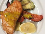Grilled Organic Salmon Lunch