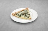 White Spinach Pizza Slice