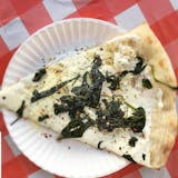 Fresh Spinach White Pizza Slice