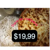Large Cheese Pizza & Small Dessert Pizza - Online & Pick Up only NOT Delivery.
