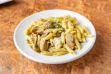 Penne with Grilled Chicken, Garlic & Oil Catering