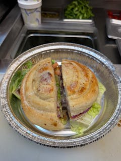 Garlic bun sandwich