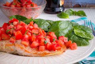 Salmon Checca Sauce