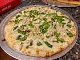 Spinach Alfredo Pizza