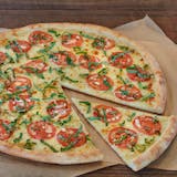 Gluten-Friendly Tomato Basil Garlic Pizza