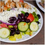Greek Grilled Chicken Over Garden Salad