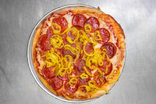 10. Pepperoni & Hot Peppers Pizza