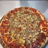 17. Pepperoni, Sausage & Mushrooms Pizza
