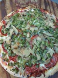 12. Pepperoni, Mushrooms & Green Peppers Pizza