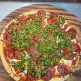 9. Pepperoni & Green Peppers Pizza