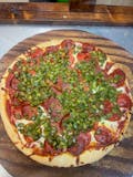 9. Pepperoni & Green Peppers Pizza