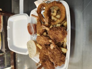 Fantail Shrimp Dinner