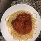Spaghetti & Meatballs with Bread Lunch Special