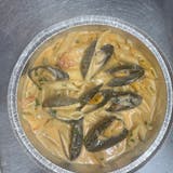 Mussels in vadka sauce