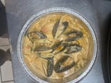 Mussels in vadka sauce
