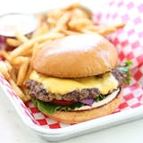 Hamburger with French Fries Lunch