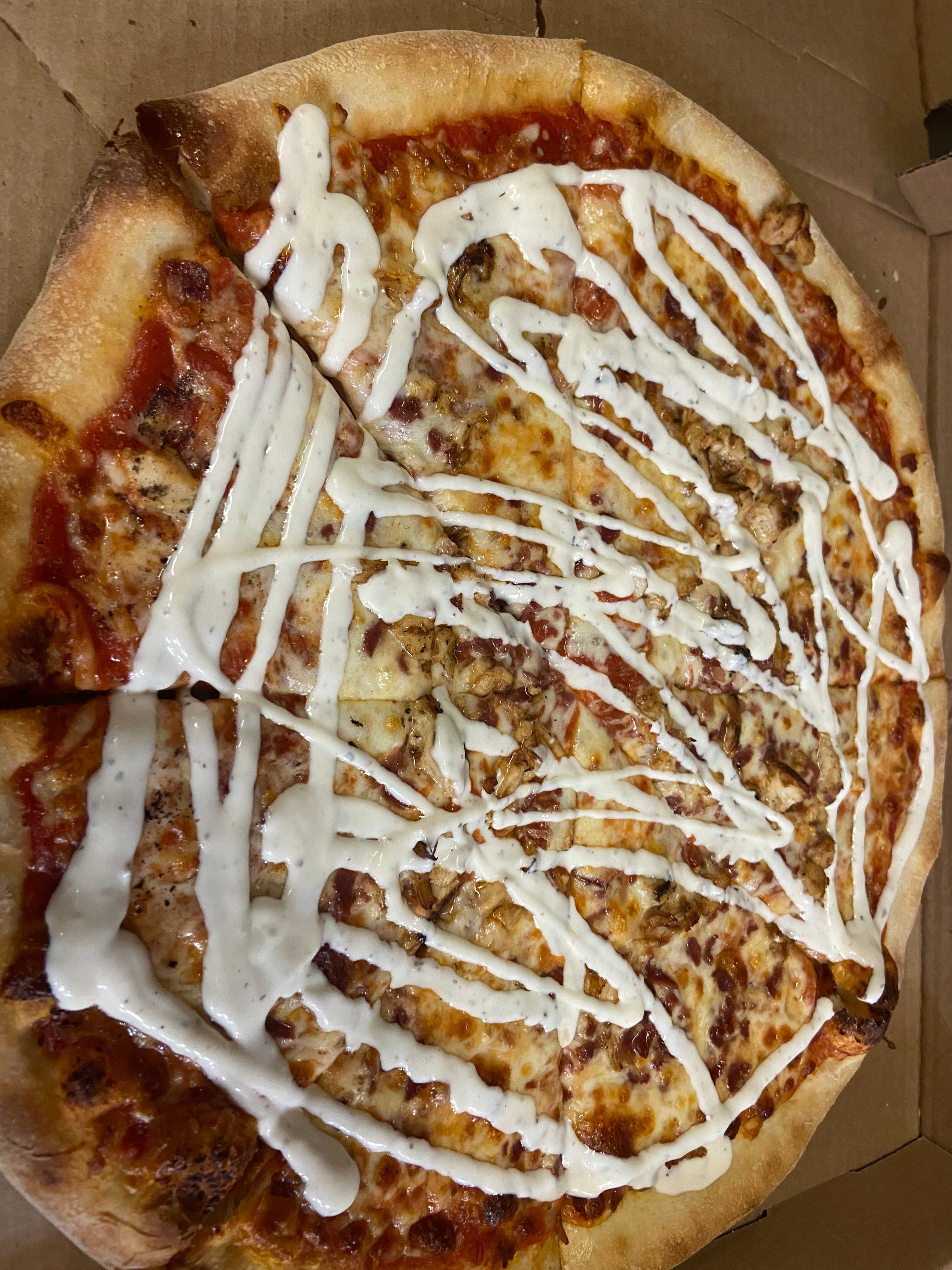 Chicken Bacon Ranch Pizza