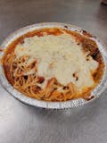 36. Baked Spaghetti with Meatballs