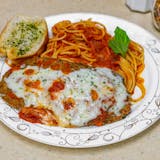 Eggplant Parmigiana with Pasta Lunch Special