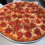 19'' X-Large Two Topping pizzq and 10'' Cheese Sticks