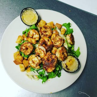 Caesar Salad with Grilled Shrimp