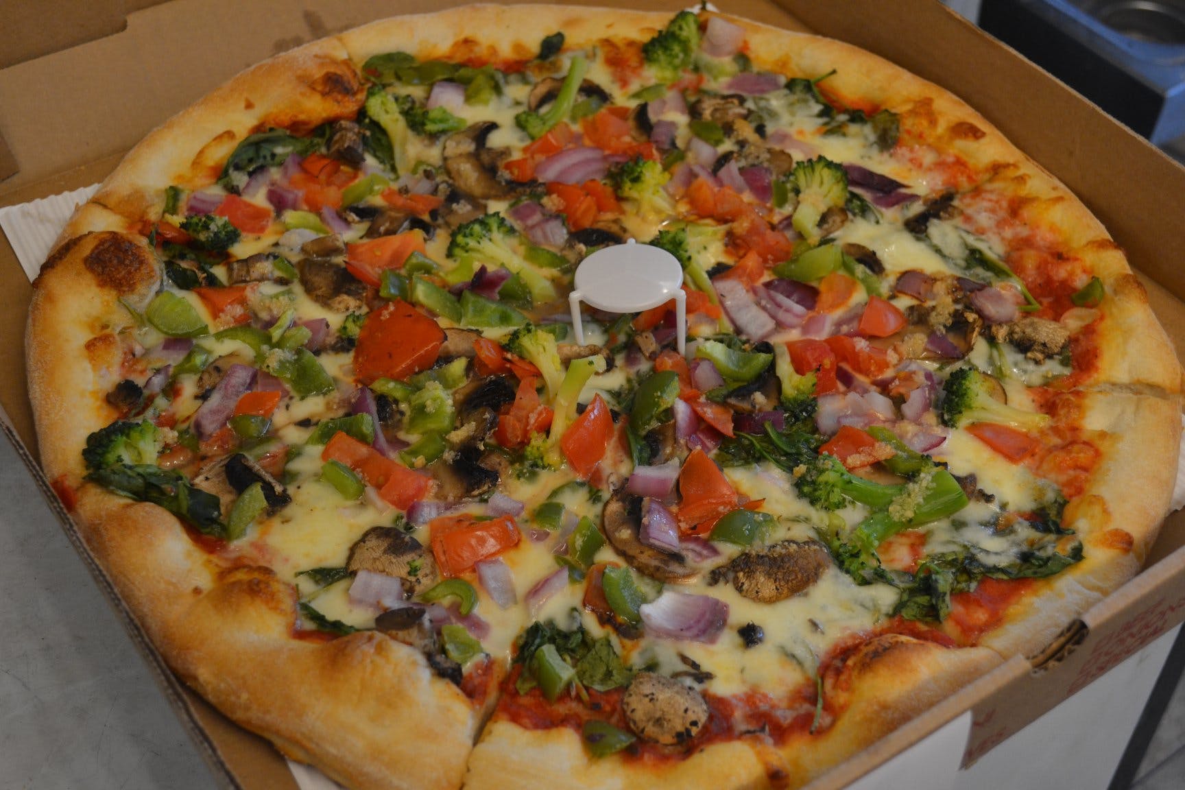 Red Vegetable Lovers Pizza