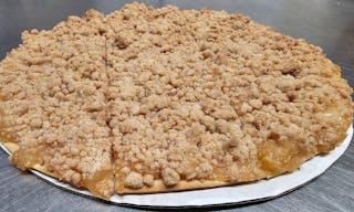 Homemade apple pie pizza