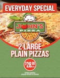 Two Large Plain Pizzas Special