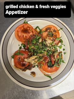 Mozzarella Caprese with Chicken