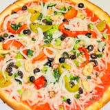 Vegan Gluten-Free Veggies Pizza