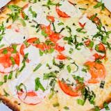 Gluten-Free Tomato, Basil & Garlic Pizza