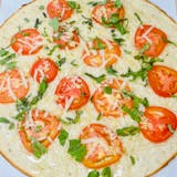 Vegan Gluten-Free Tomato, Basil & Garlic Pizza