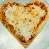 Heart-Shaped Plain Pizza