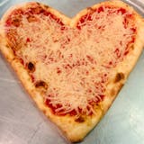 Heart-Shaped Vegan Plain Pizza