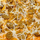 Vegan Bacon Cheeseburger Pizza