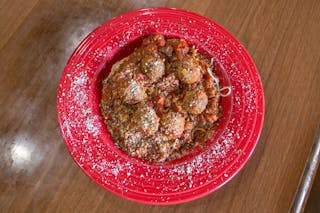 Spaghetti with Meatball & Meat Sauce