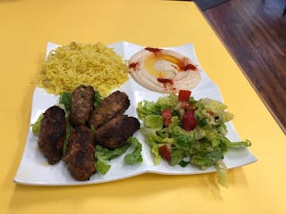 Kiftah Kebab Plate