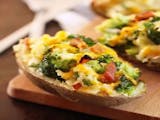 Potato Skins with Bacon and Broccoli