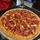 Stuffed Meat Lovers Chicago Style Pizza