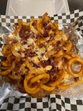Curly Fries with Cheese & Bacon