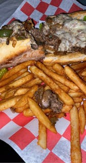 Cheese Steak Deluxe Sandwich